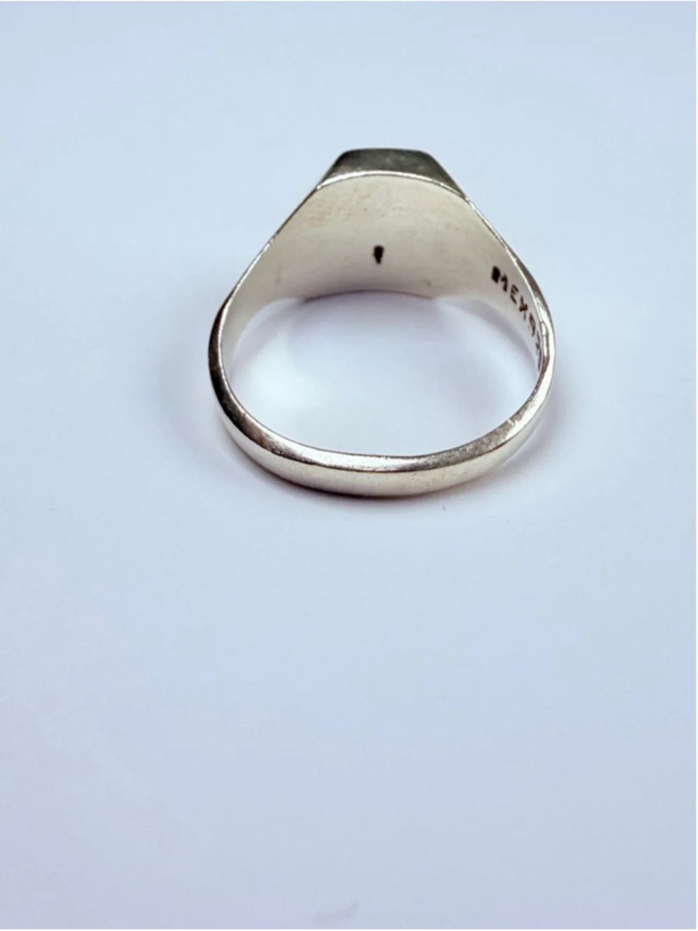 Modernist Tiger Eye Signet Octagon 925 Sterling Silver Streamline Ring Mexico